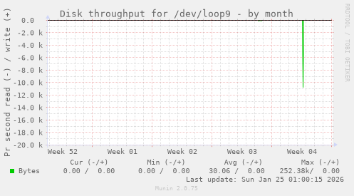 Disk throughput for /dev/loop9