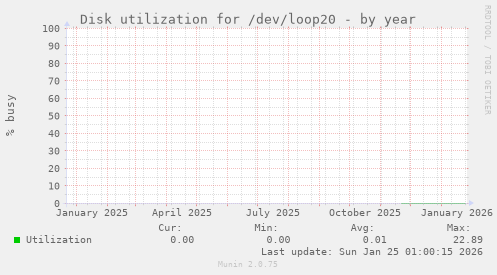 Disk utilization for /dev/loop20